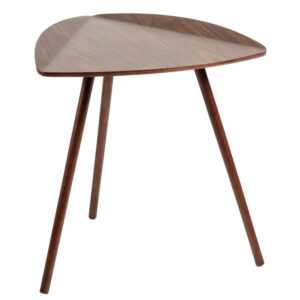 Kave Home Tmavě hnědý dřevěný odkládací stolek LaForma Damaris 45 x 47 cm