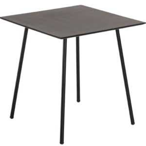 Černý betonový jídelní stůl Kave Home Mathis 75 x 75 cm
