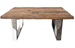 Moebel Living Masivní teakový konferenční stolek Raw 110 x 60 cm