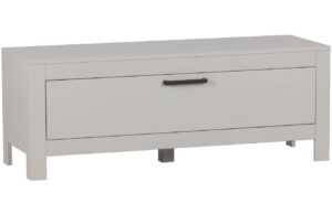 Hoorns Šedo bílý borovicový TV stolek Bona 120 x 40 cm
