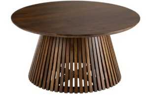 Hnědý mangový konferenční stolek J-line Vincenzo 90 cm
