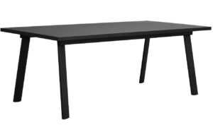 Černý dubový jídelní stůl ROWICO WINNIPEG 200 x 100 cm