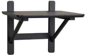 Černý dubový noční stolek ROWICO CAMROSE 40 x 40 cm