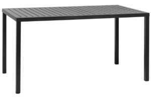 Nardi Antracitově šedý plastový zahradní stůl Cube 140 x 80 cm
