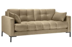 Micadoni Sametová pohovka Mamaia 177 cm