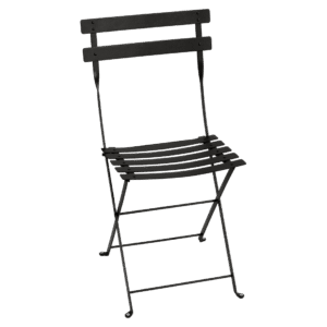 Černá kovová skládací židle Fermob Bistro