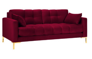 Micadoni Sametová pohovka Mamaia 152 cm