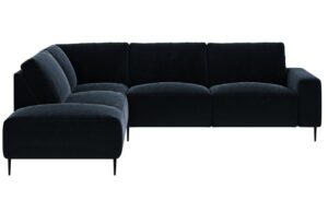 Ghado Sametová rohová pohovka Tendo 305 cm