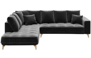 Devichy Sametová rohová pohovka Chloe 288 cm