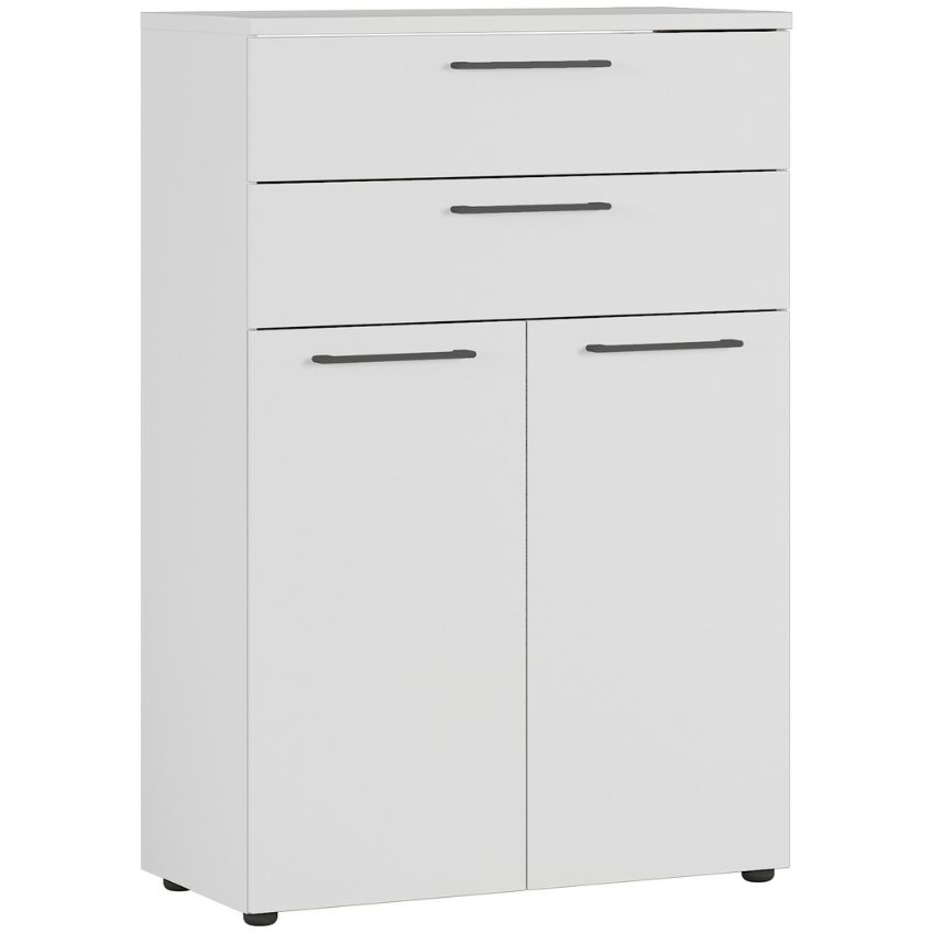 Germania Světle šedá kancelářská skříňka Agenda II. 120 x 80 cm