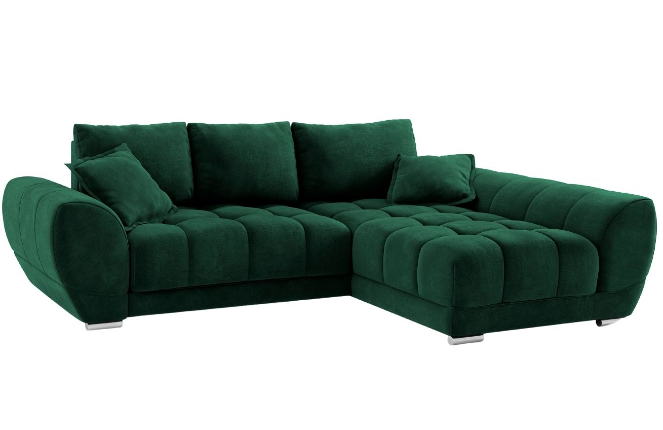 Windsor & Co Sametová rozkládací pohovka Nuage 285 cm