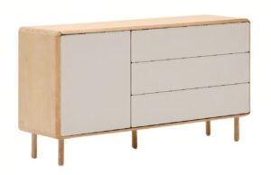 Jasanová komoda Kave Home Anielle 150 x 42 cm