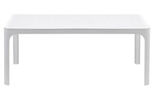 Nardi Bílý plastový zahradní konferenční stolek Net 100 x 60 cm