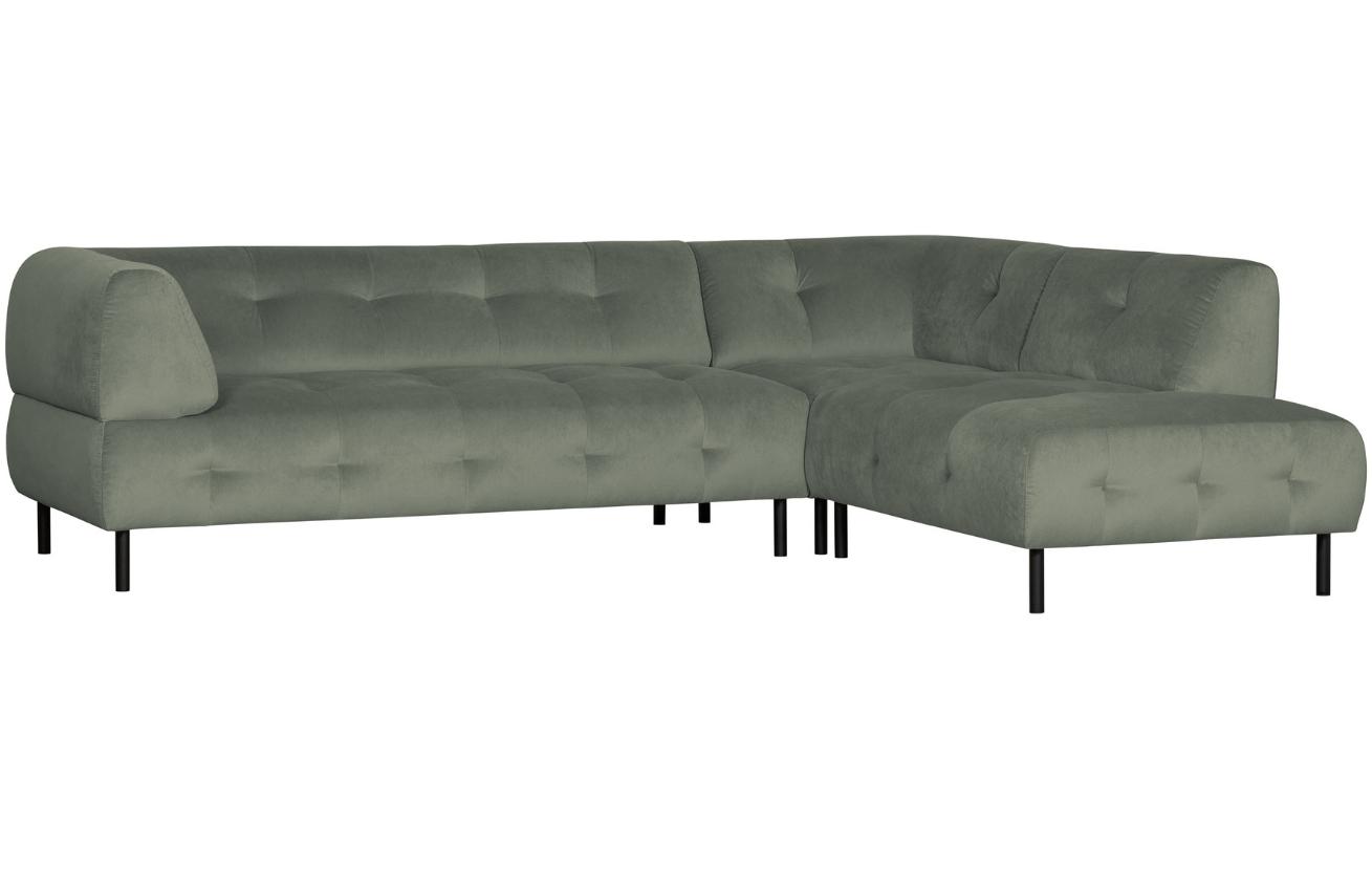 WOOOD Sametová rohová pohovka Doyle 267 cm