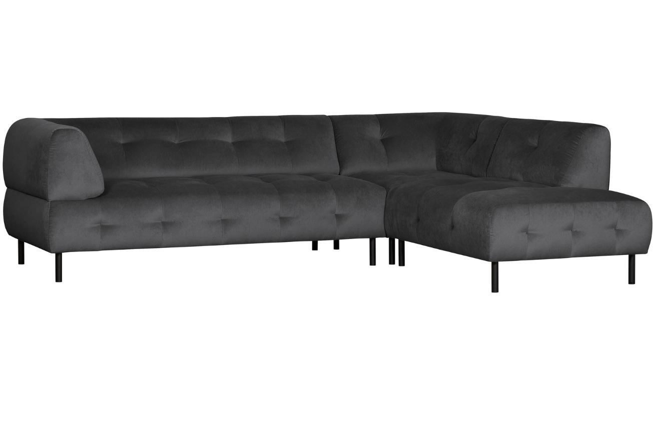 WOOOD Sametová rohová pohovka Doyle 267 cm