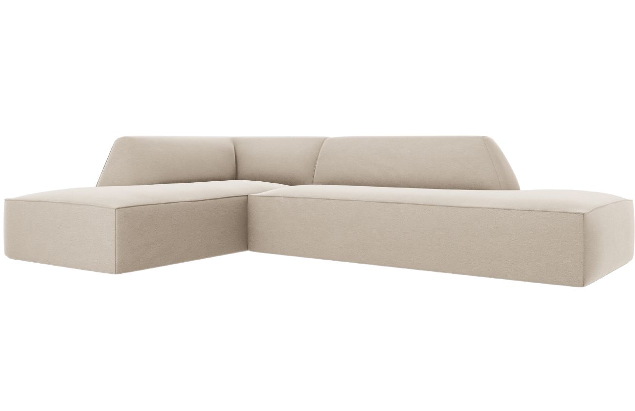 Micadoni Sametová rohová pohovka Ruby 273 cm