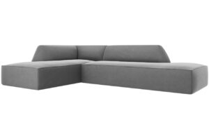 Micadoni Sametová rohová pohovka Ruby 273 cm