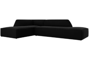 Micadoni Sametová rohová pohovka Ruby 273 cm