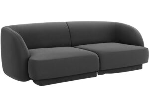 Micadoni Sametová pohovka Miley 180 cm