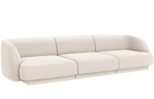 Micadoni Sametová pohovka Miley 255 cm