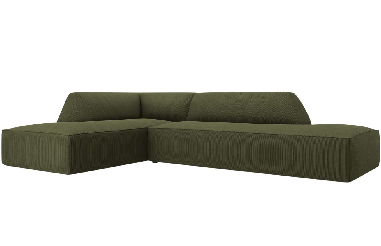 Micadoni Manšestrová rohová pohovka Ruby 273 cm