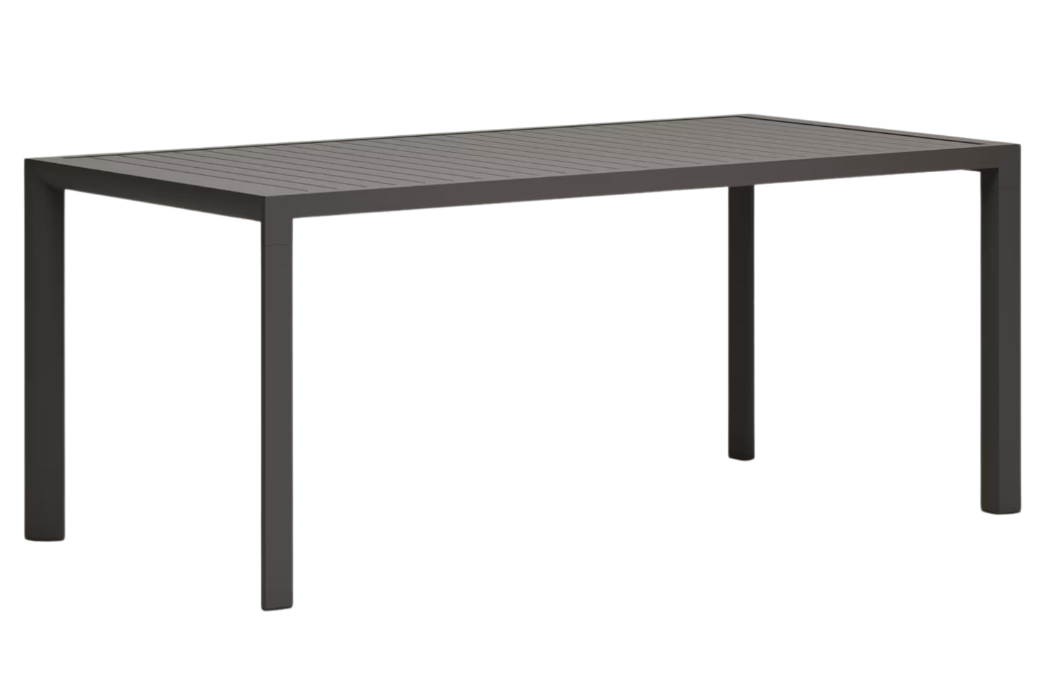 Šedý kovový zahradní jídelní stůl Kave Home Culip 180 x 90 cm
