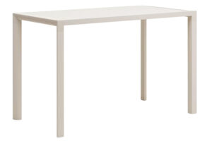 Bílý kovový zahradní barový stůl Kave Home Culip 150 x 77 cm