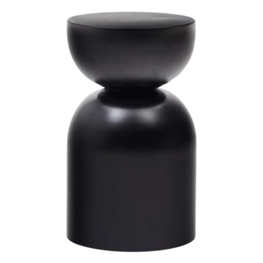 Černý kovový odkládací stolek Kave Home Rachell 30