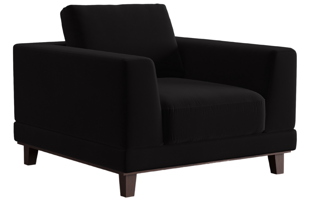 Windsor & Co Sametové křeslo Leon