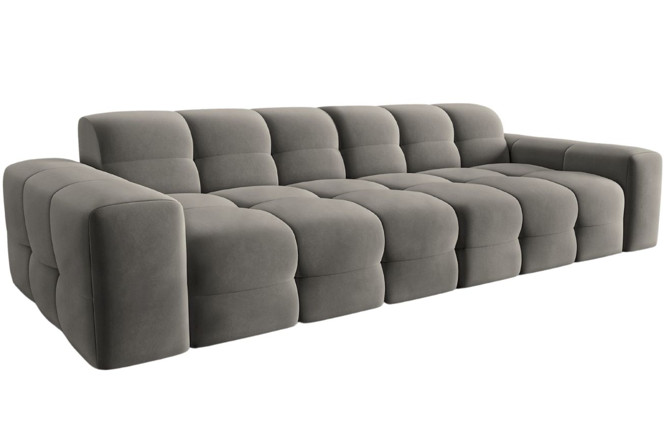 Micadoni Sametová pohovka Kendal 255 cm