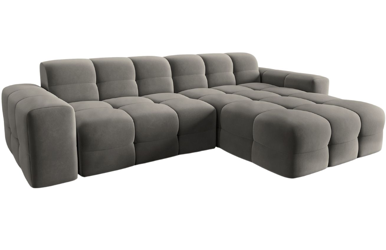 Micadoni Sametová rohová pohovka Kendal 256 cm