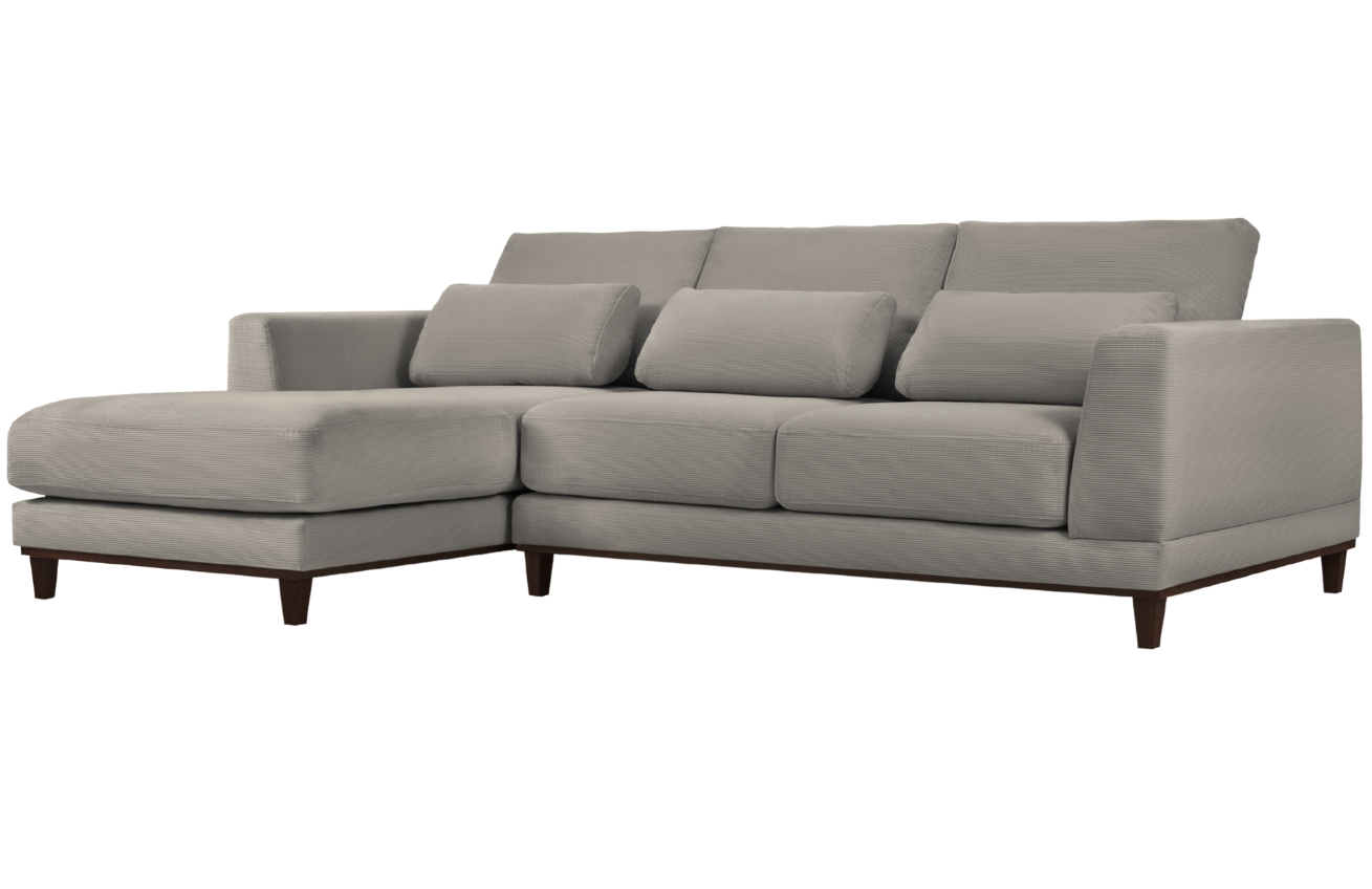 Windsor & Co Manšestrová rohová pohovka Leon 260 cm