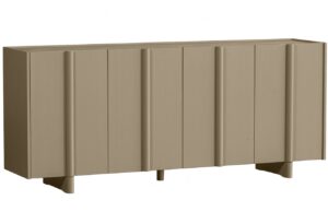 WOOOD Světle hnědá dřevěná komoda Basu 200 x 85 cm