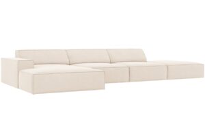 Micadoni Sametová rohová pohovka Jodie 341 cm