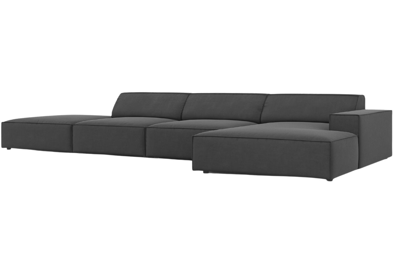 Micadoni Sametová rohová pohovka Jodie 341 cm