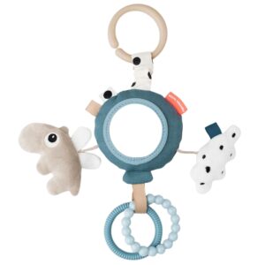 Modrá látková hračka s aktivitami Done by Deer Happy clouds