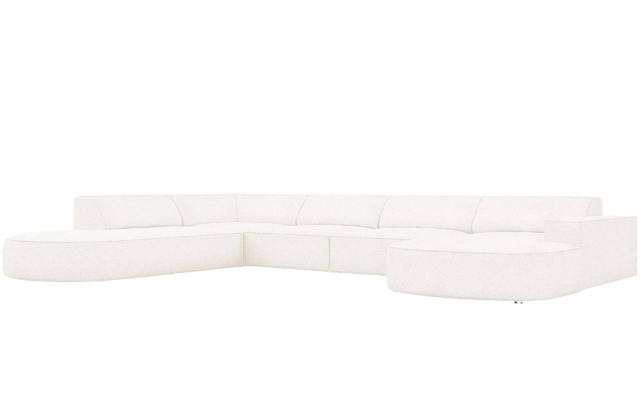Micadoni Bouclé rohová pohovka Jodie 364 cm