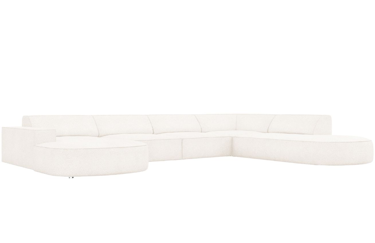 Micadoni Bouclé rohová pohovka Jodie 364 cm
