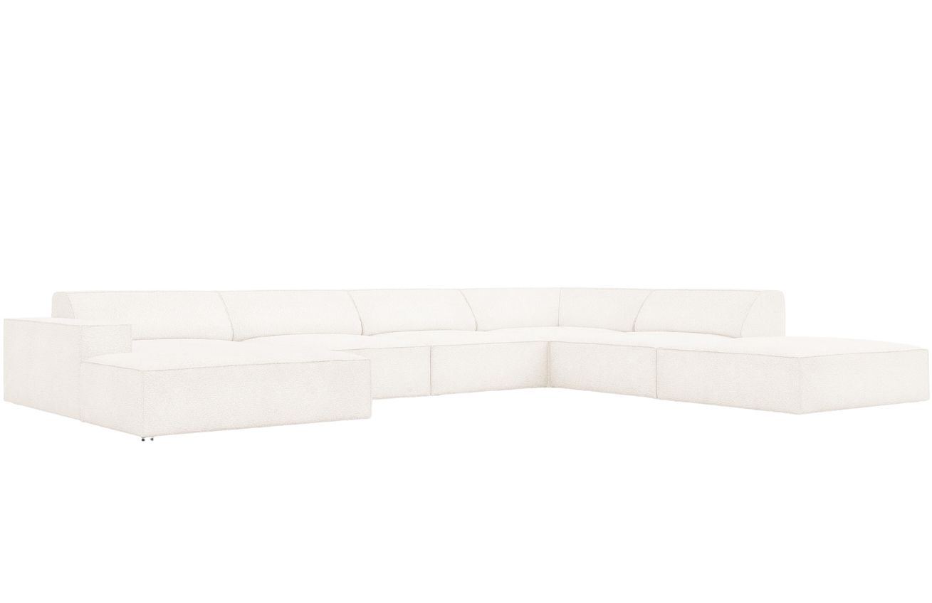 Micadoni Bouclé rohová pohovka Jodie 364 cm
