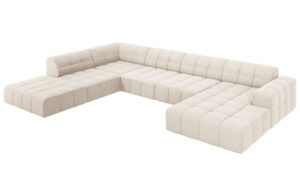 Cosmopolitan Design Sametová rohová pohovka Chicago 364 cm