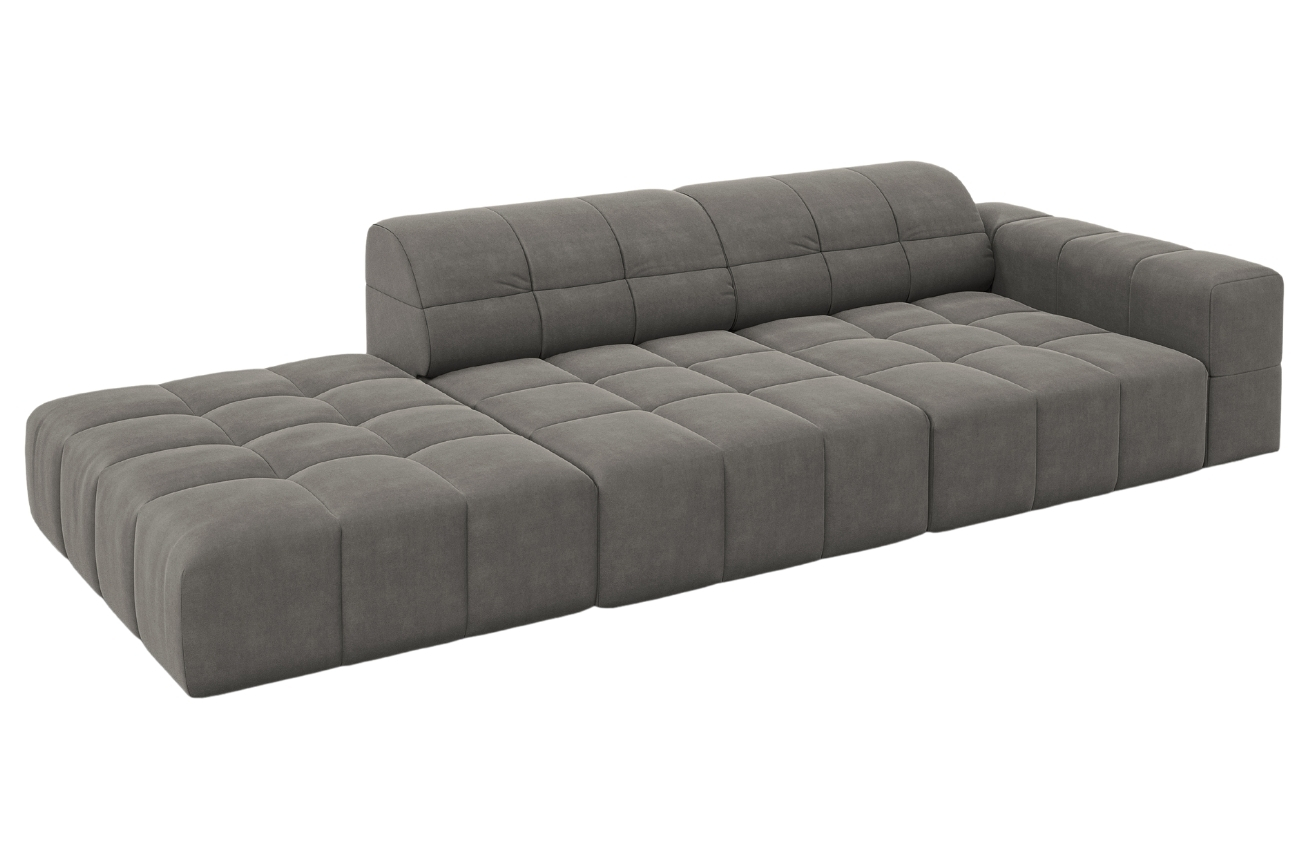 Cosmopolitan Design Sametová pohovka Chicago 262 cm