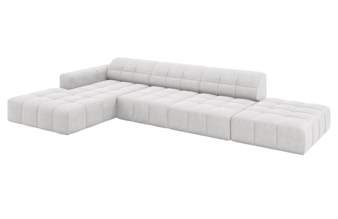 Cosmopolitan Design Sametová rohová pohovka Chicago 341 cm