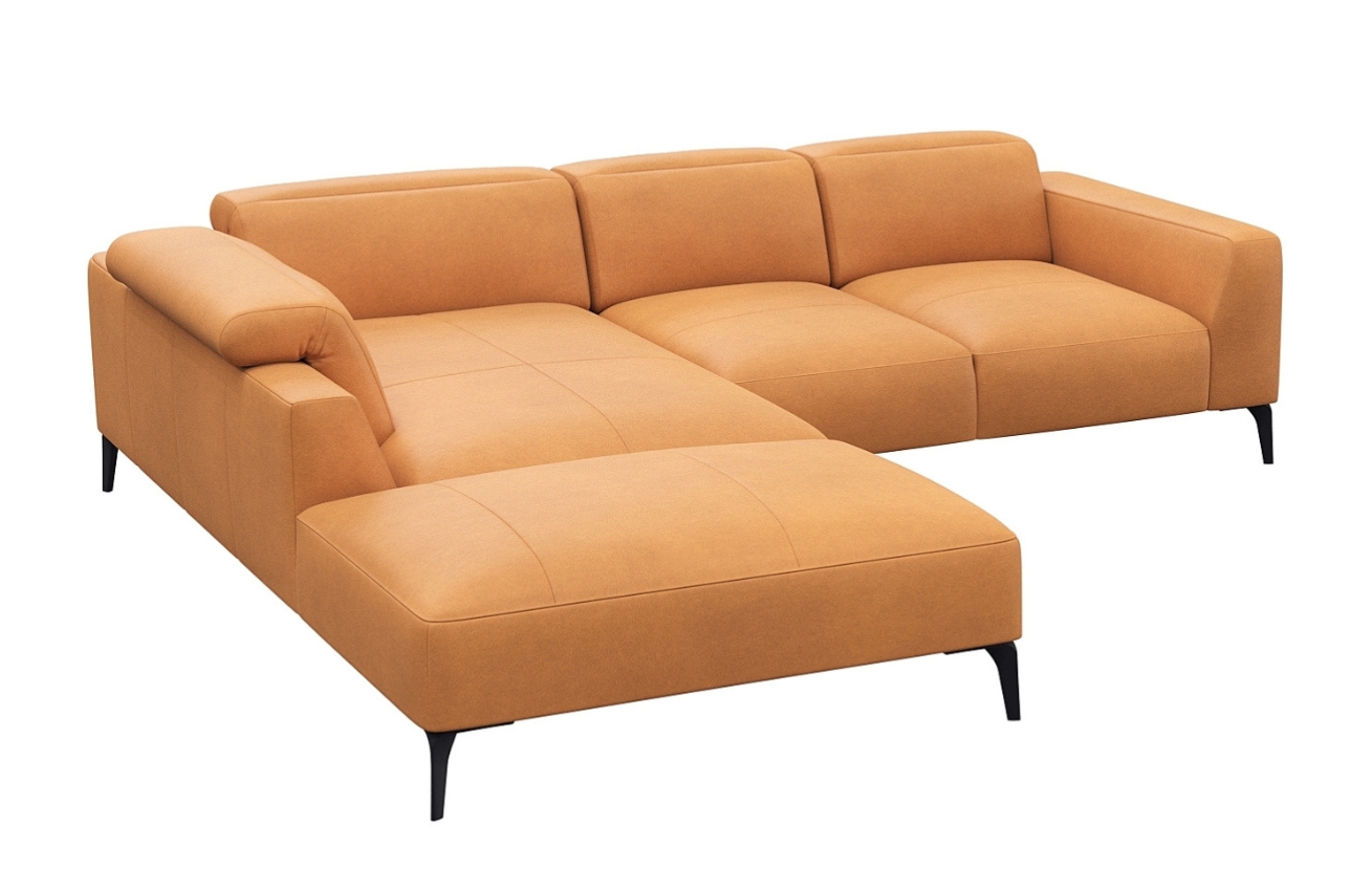 Flexlux Kožená rohová pohovka VOLUZZI 263 cm