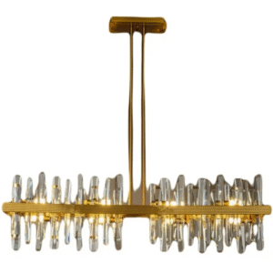 Zlaté kovové závěsné světlo Richmond Briget