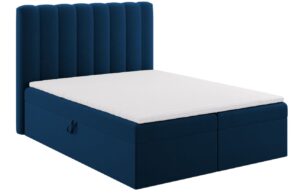 Micadoni Sametová boxspring postel Kelp 160 x 200 cm