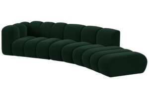 Micadoni Sametová pohovka Lupine 335 cm