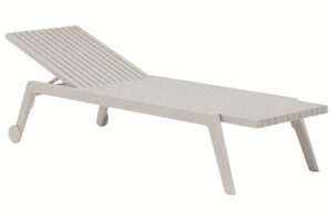 VONDOM Béžové plastové zahradní lehátko SPRITZ