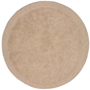 Kave Home Béžový kulatý vlněný koberec Marely 200 cm