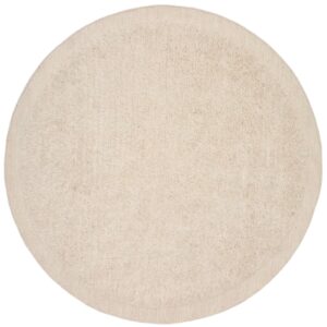 Kave Home Bílý kulatý vlněný koberec Marely 200 cm