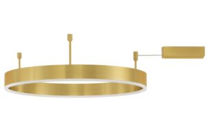 Zlaté kovové stropní LED světlo Nova Luce Motif 60 cm